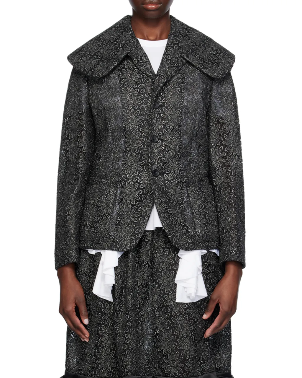 Floral Pattern Casual Jacket