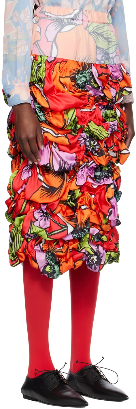 Floral Floral Mid-Length Skirt