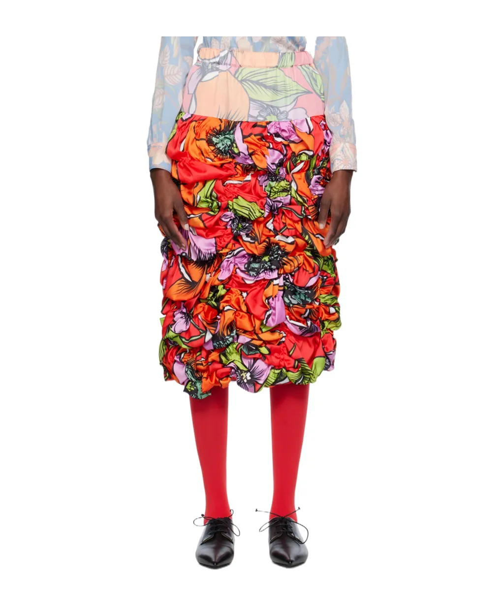 Floral Floral Mid-Length Skirt