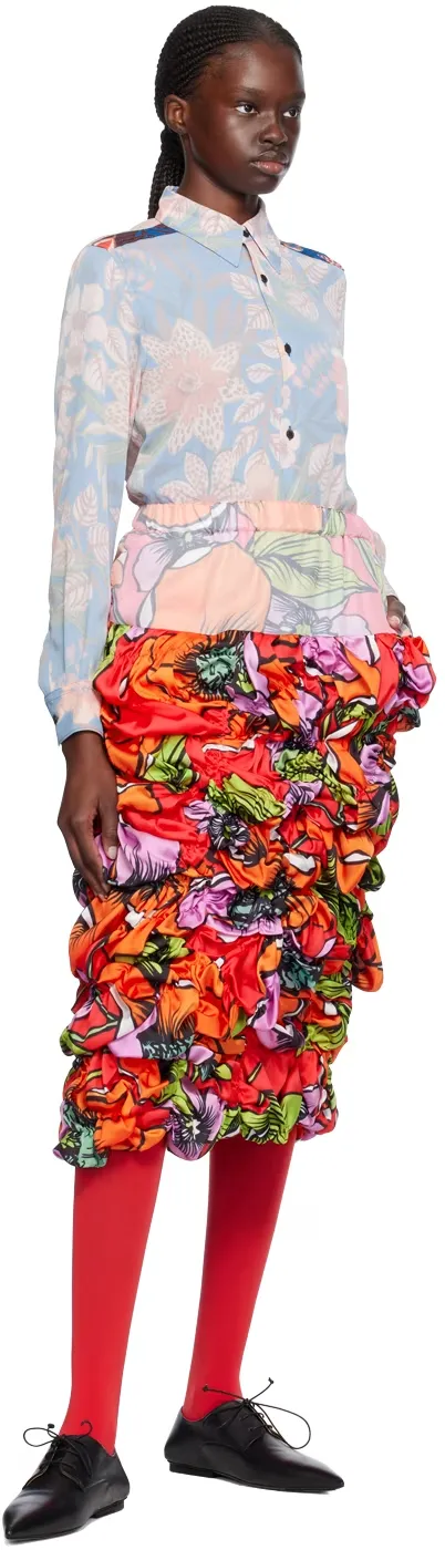 Floral Floral Mid-Length Skirt
