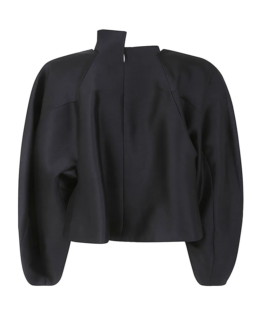 Short Pleated Casual Jacket