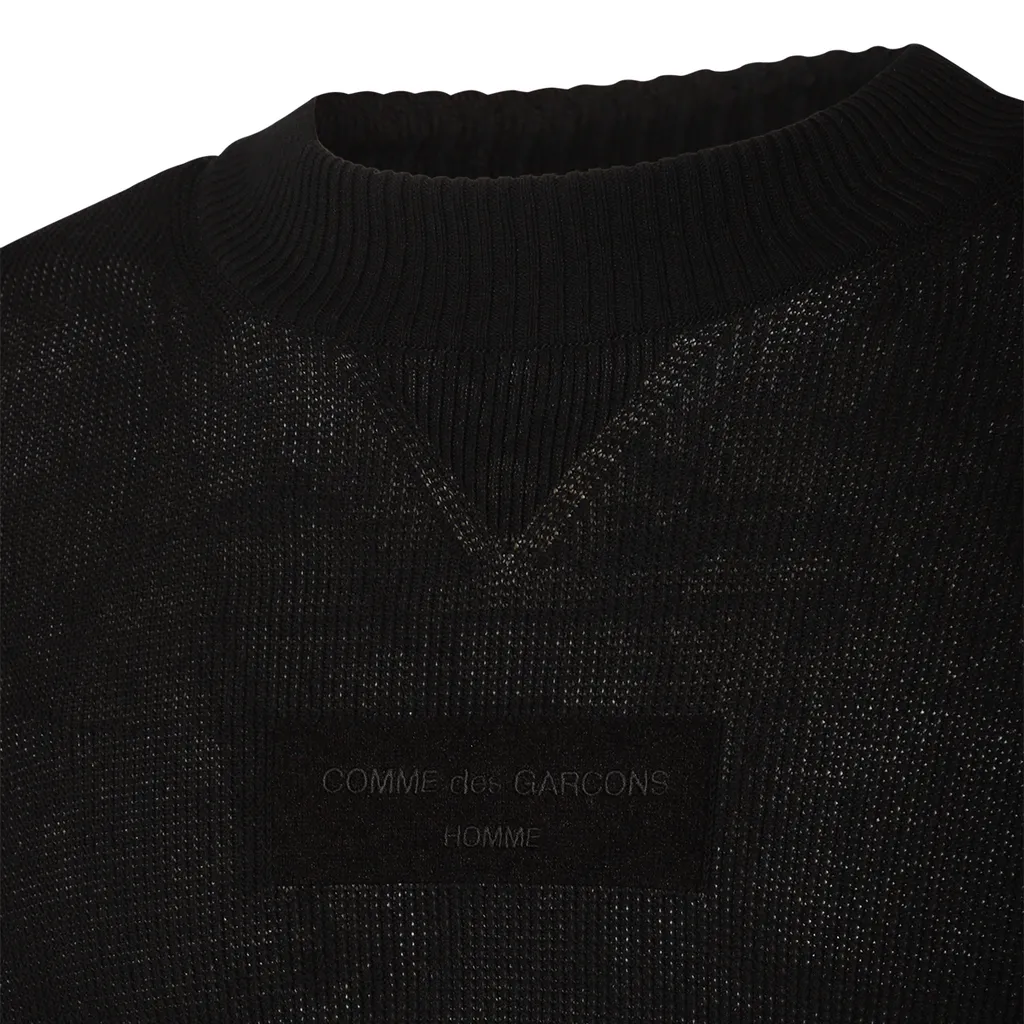 Homme Logo Embroidered Oversized Jumper