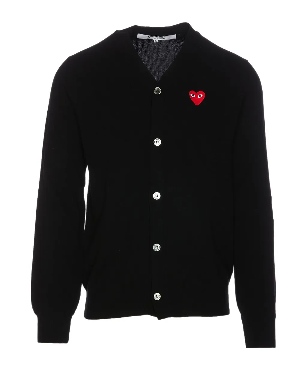 V-Neck Long-Sleeved Cardigan
