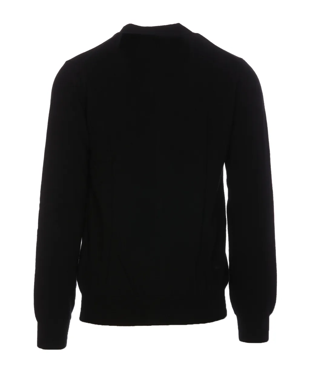 V-Neck Long-Sleeved Cardigan