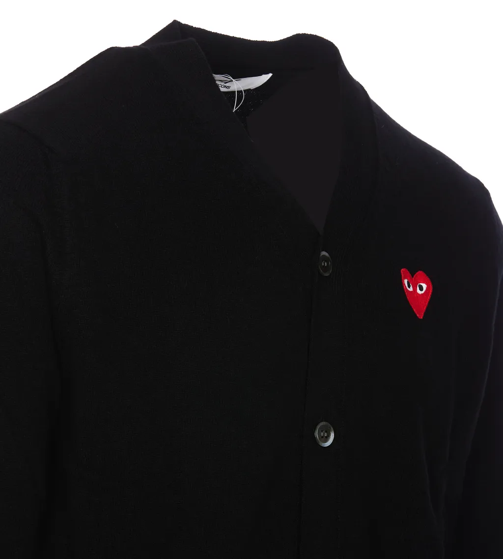 V-Neck Long-Sleeved Cardigan