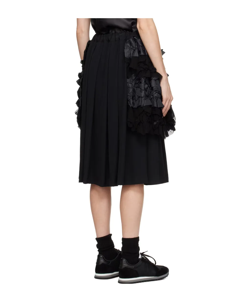 Half Skirt With Lotus Leaf Edge Details