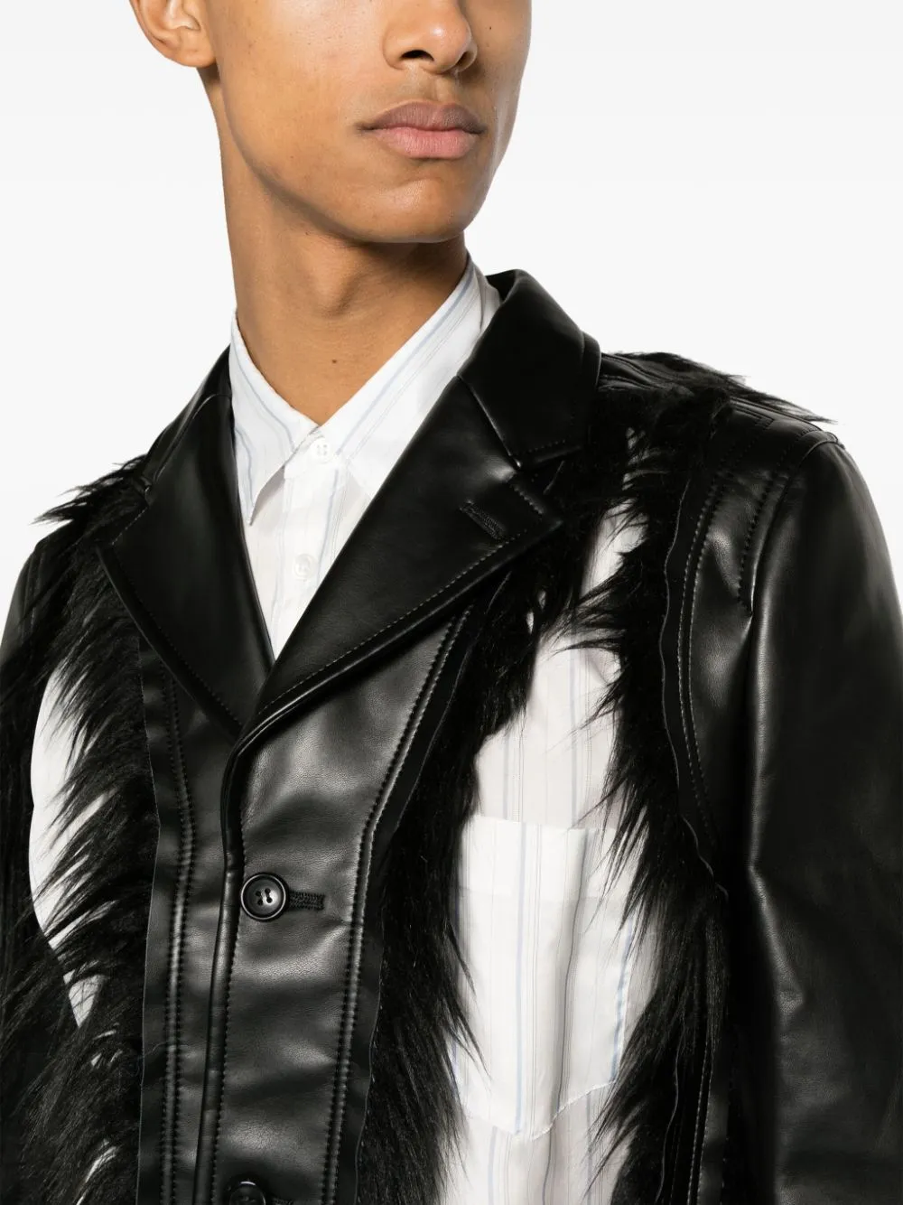 Cut-Out Single-Breasted Blazer