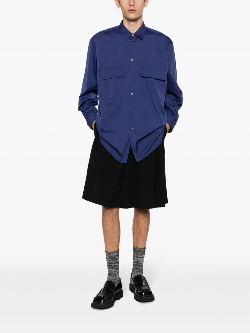 Button-Up Long-Sleeve Shirt