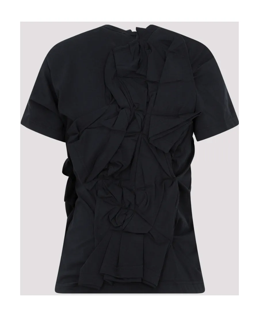 Gathered-Detail Short-Sleeve Top
