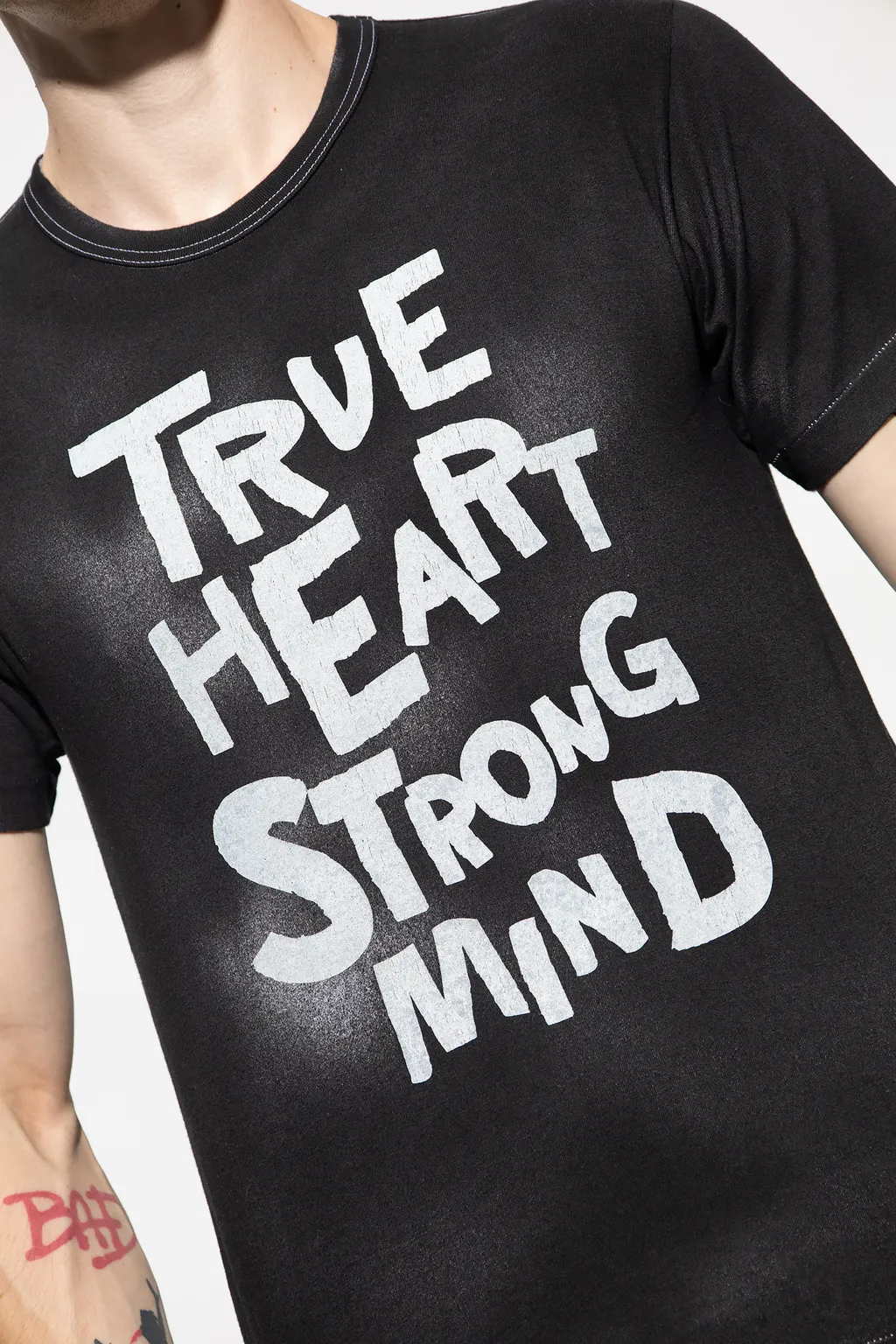 Slogan-Printed Crewneck T-Shirt