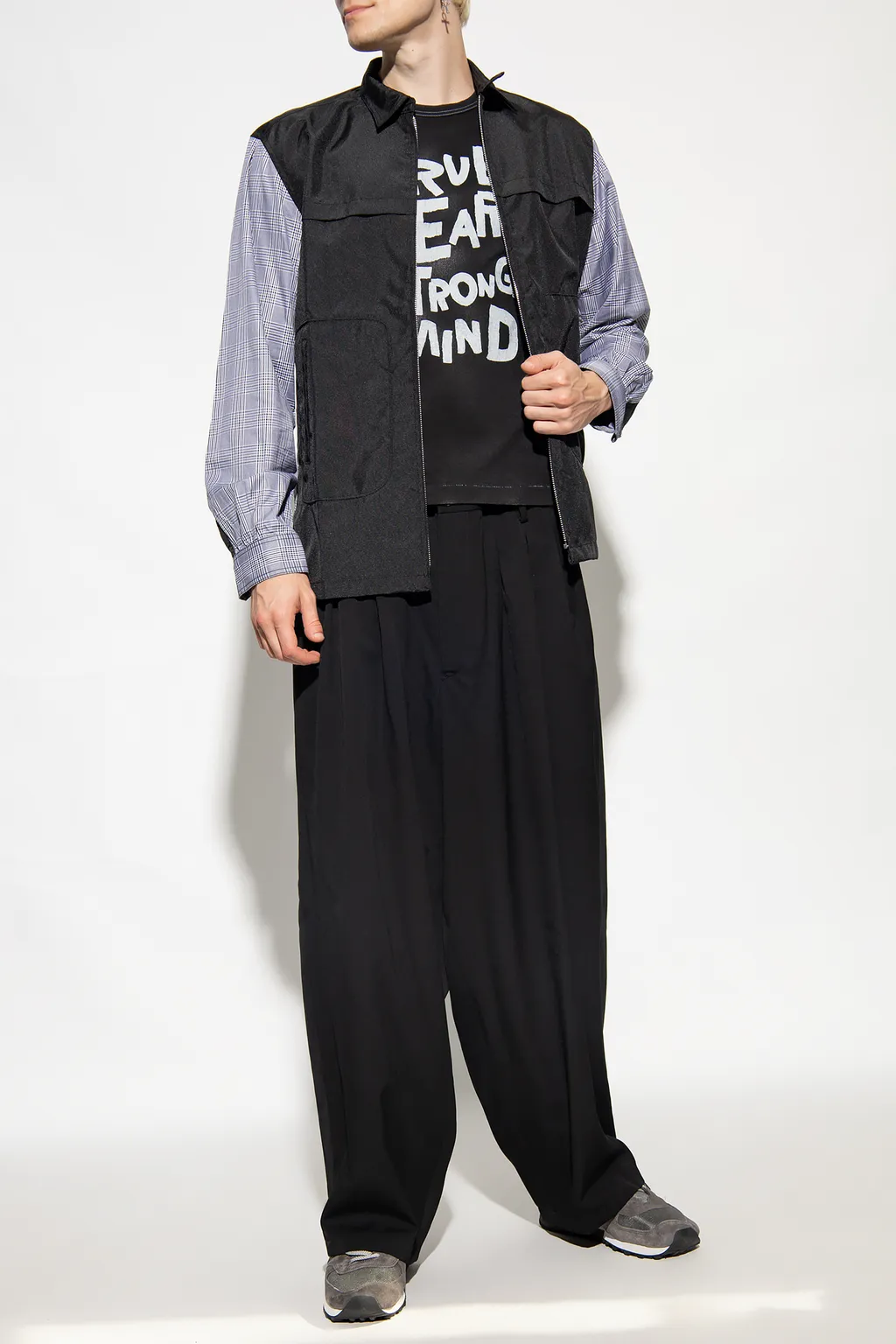 Slogan-Printed Crewneck T-Shirt