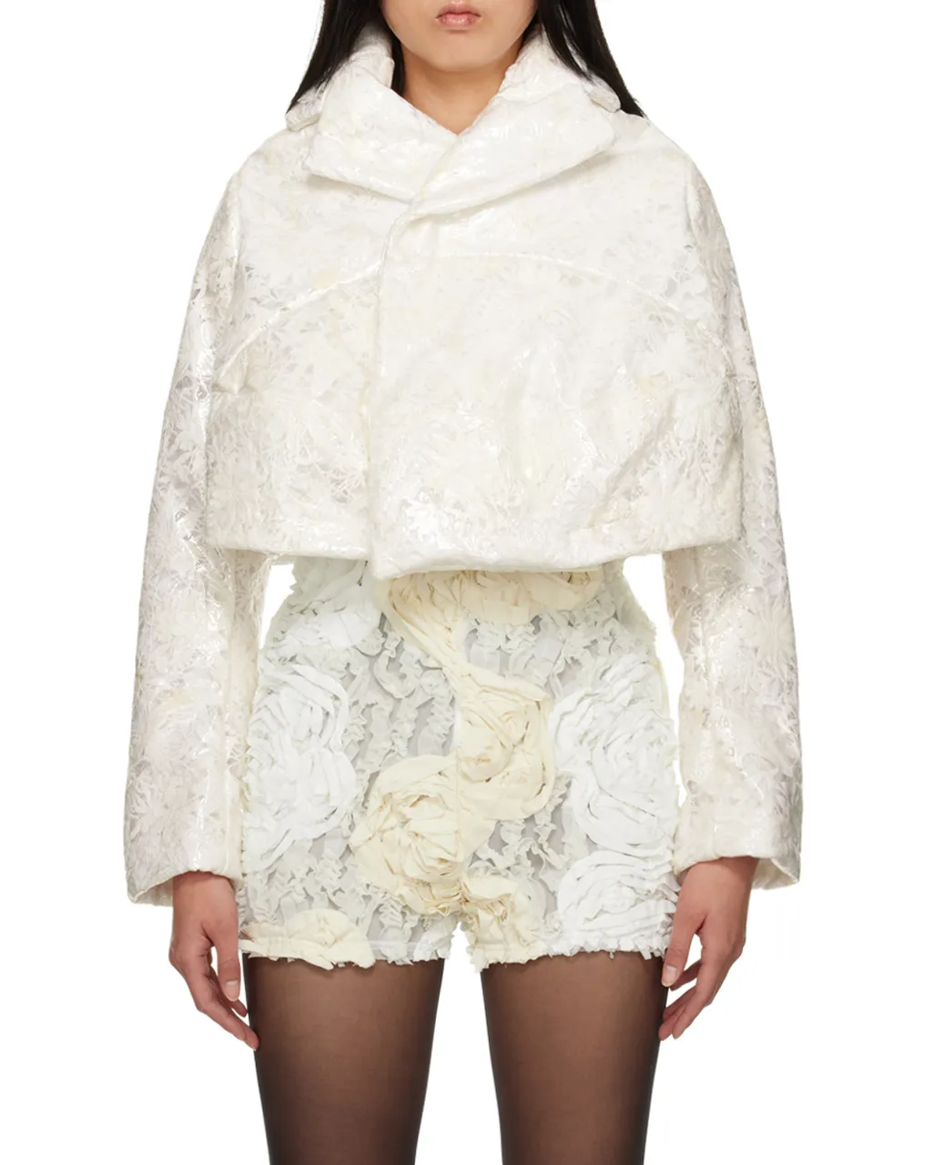 Lapel Lace Casual Jacket