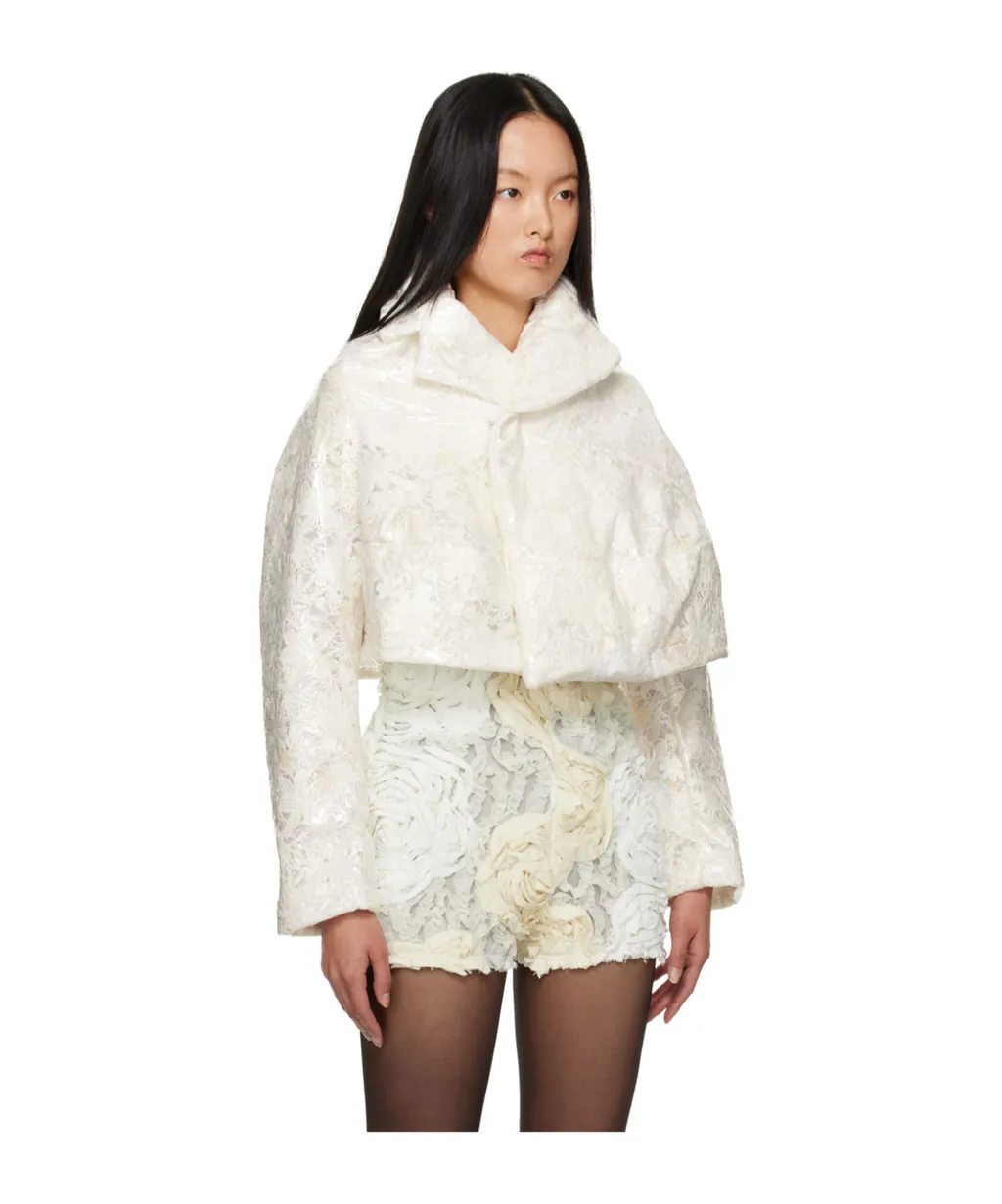 Lapel Lace Casual Jacket