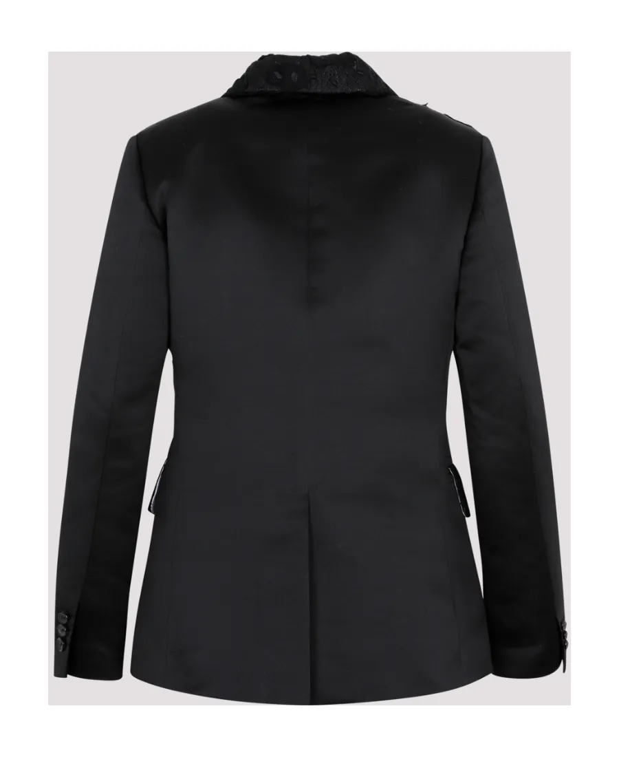 Embroidered Single Breasted Blazer