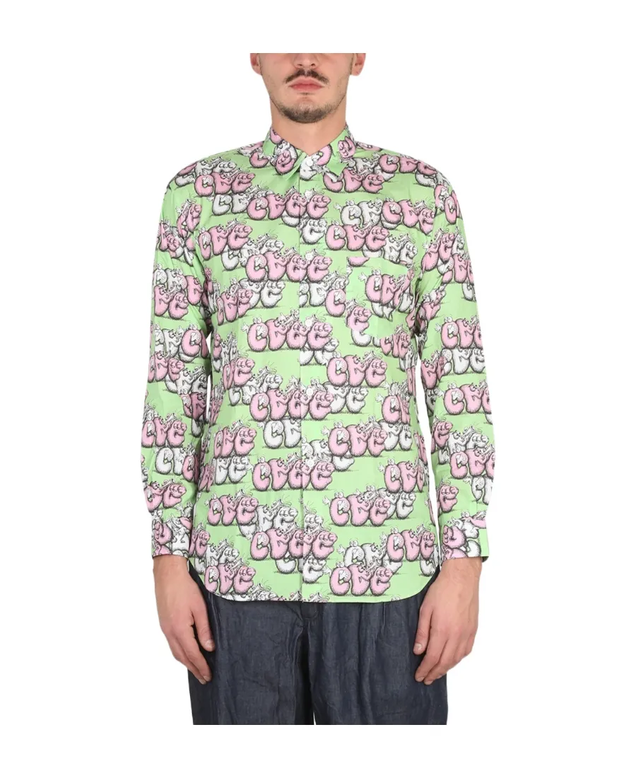 Printed Long-Sleeved Shirt