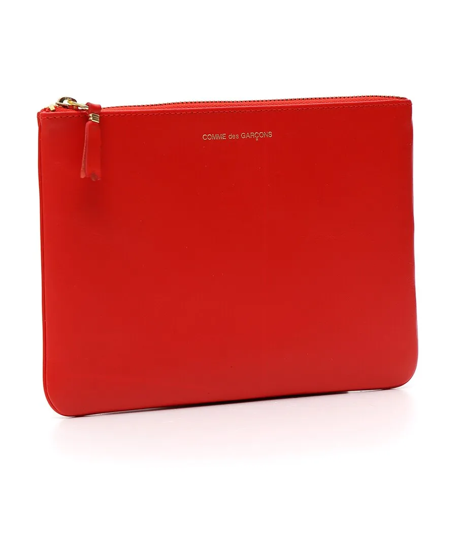 Logo Detailed Zip-Up Pouch