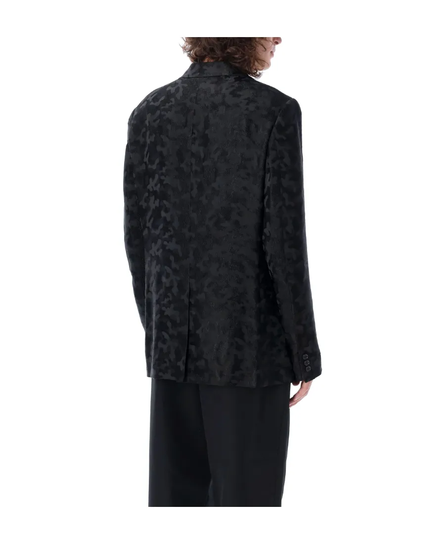 Long-Sleeved Jacquard Suit Jacket