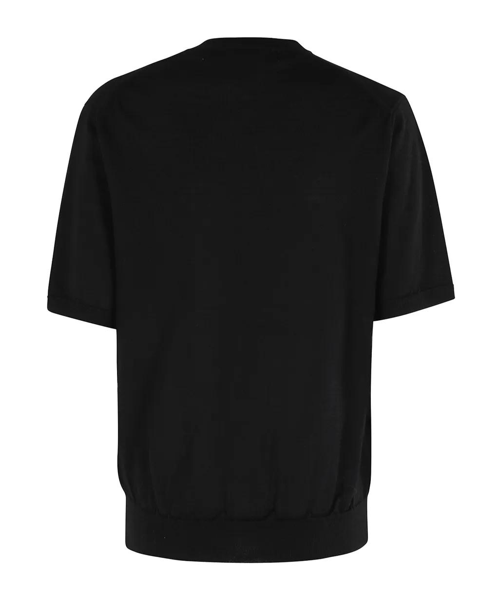 Short-Sleeved Knitted Cardigan
