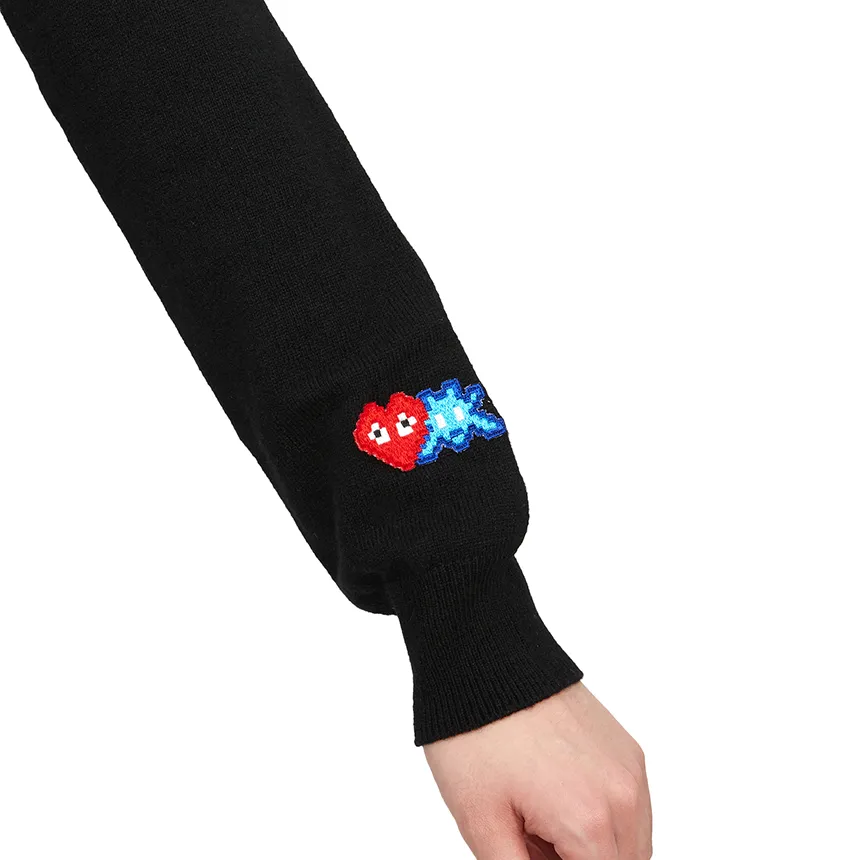 Logo-Patch Wool Cardigan