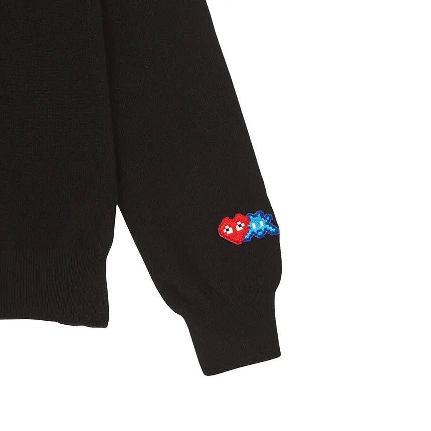 Pixelated-Heart Cardigan