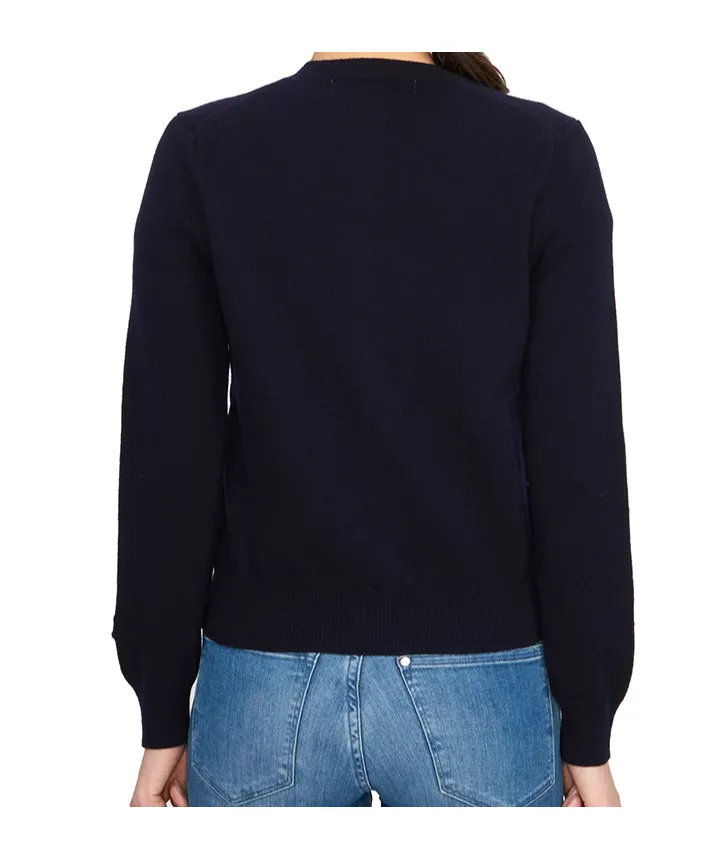 Logo Patch Wool Cardigan