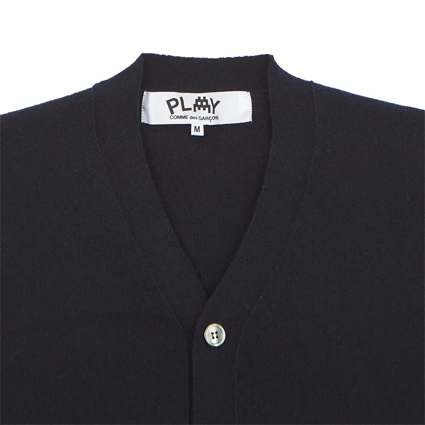 X Invader Pixelated-Heart Cardigan