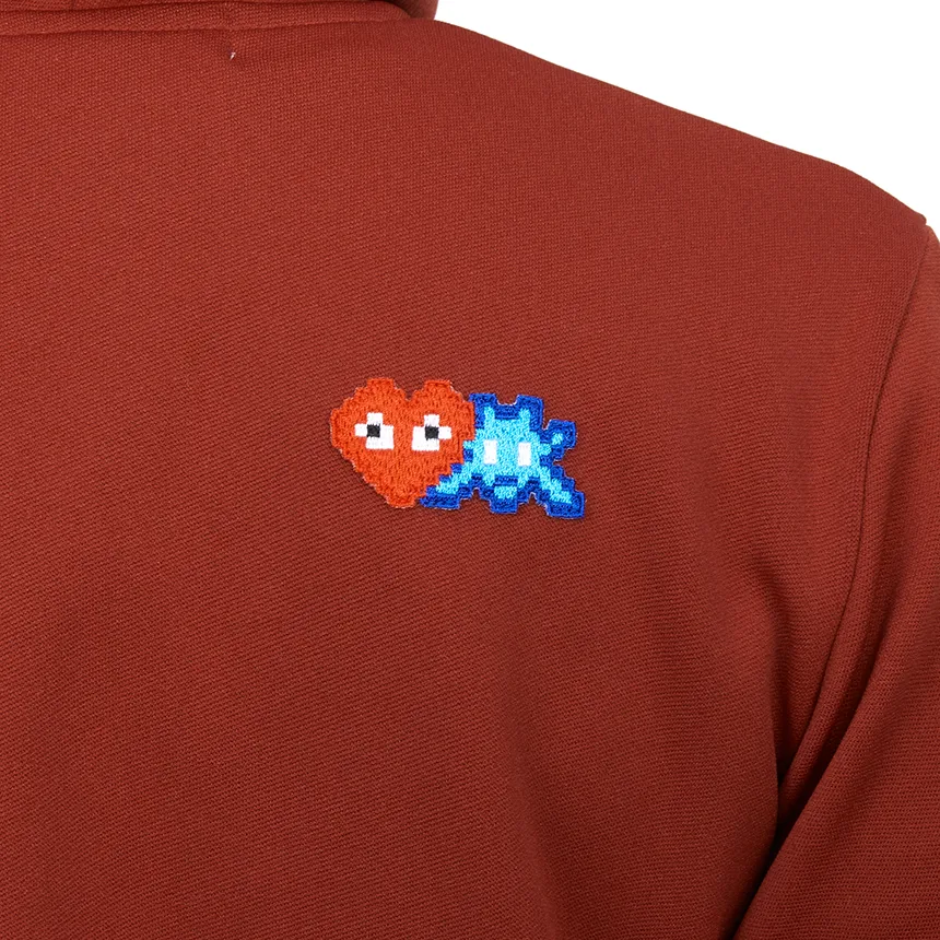 X Invader Pixelated-Heart Hoodie