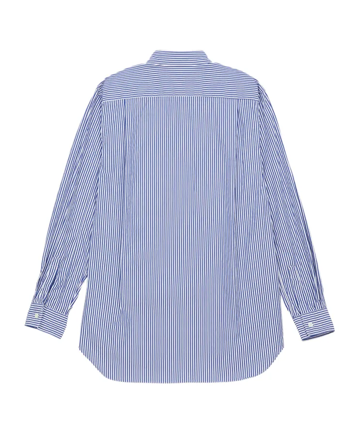 Logo-Appliqué Striped Cotton Shirt