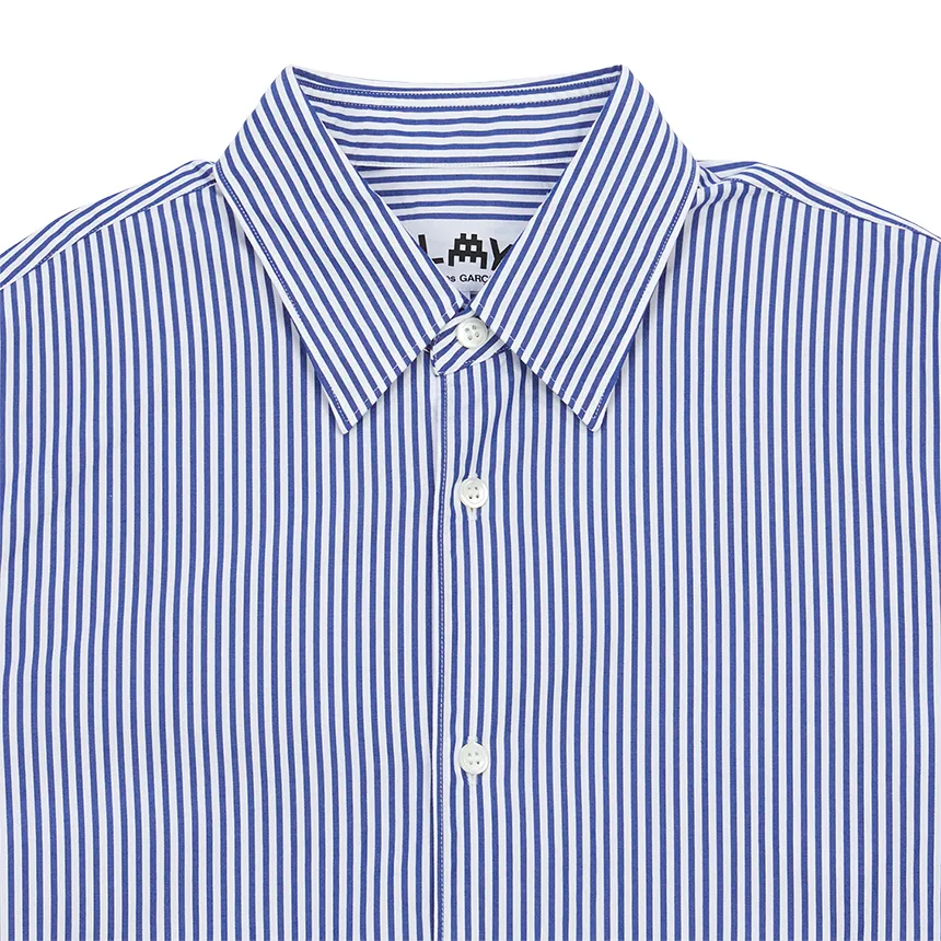 Logo-Appliqué Striped Cotton Shirt