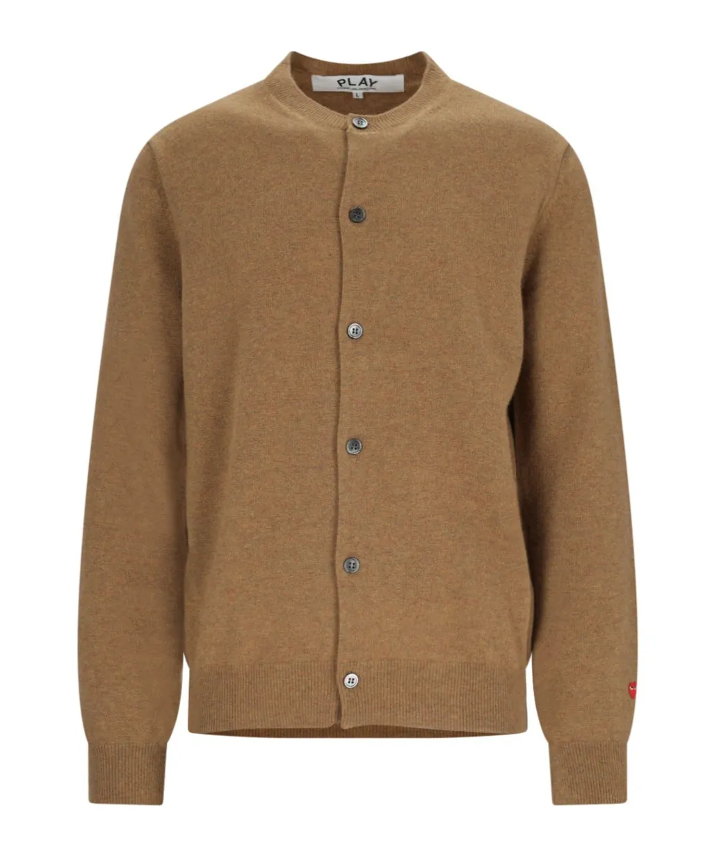 Heart Patch Buttoned Cardigan