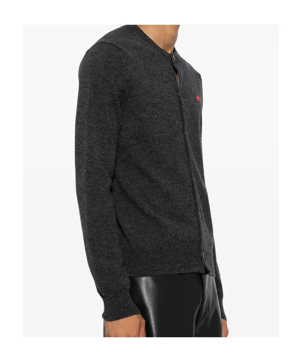 Long-Sleeved Knitted Cardigan