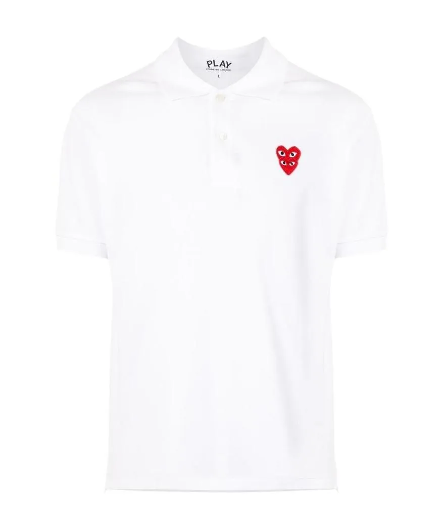 Heart-Patch Polo Shirt