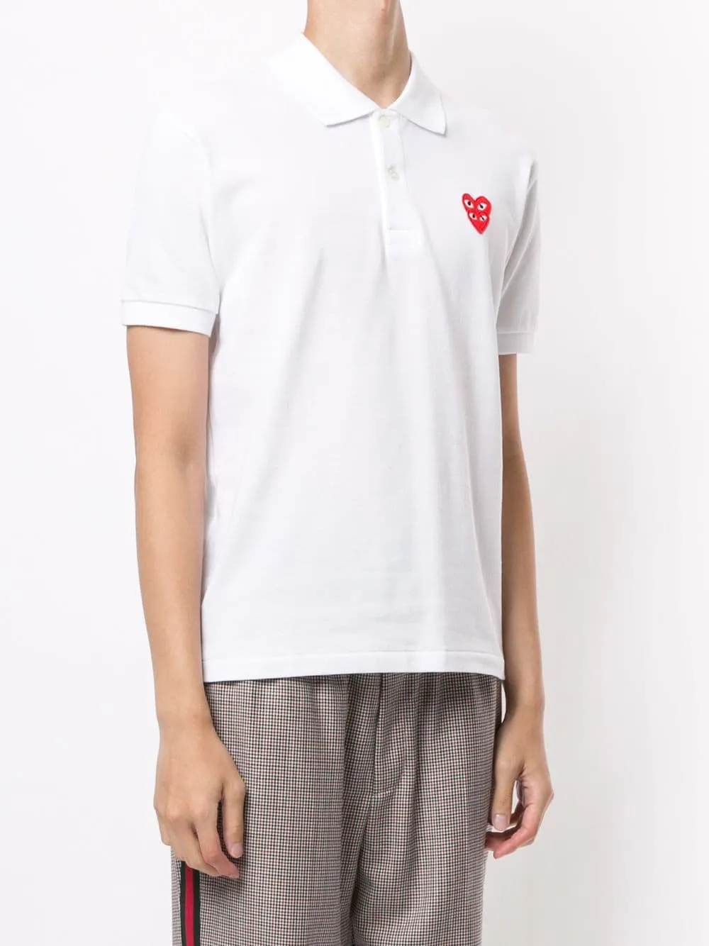 Heart-Patch Polo Shirt