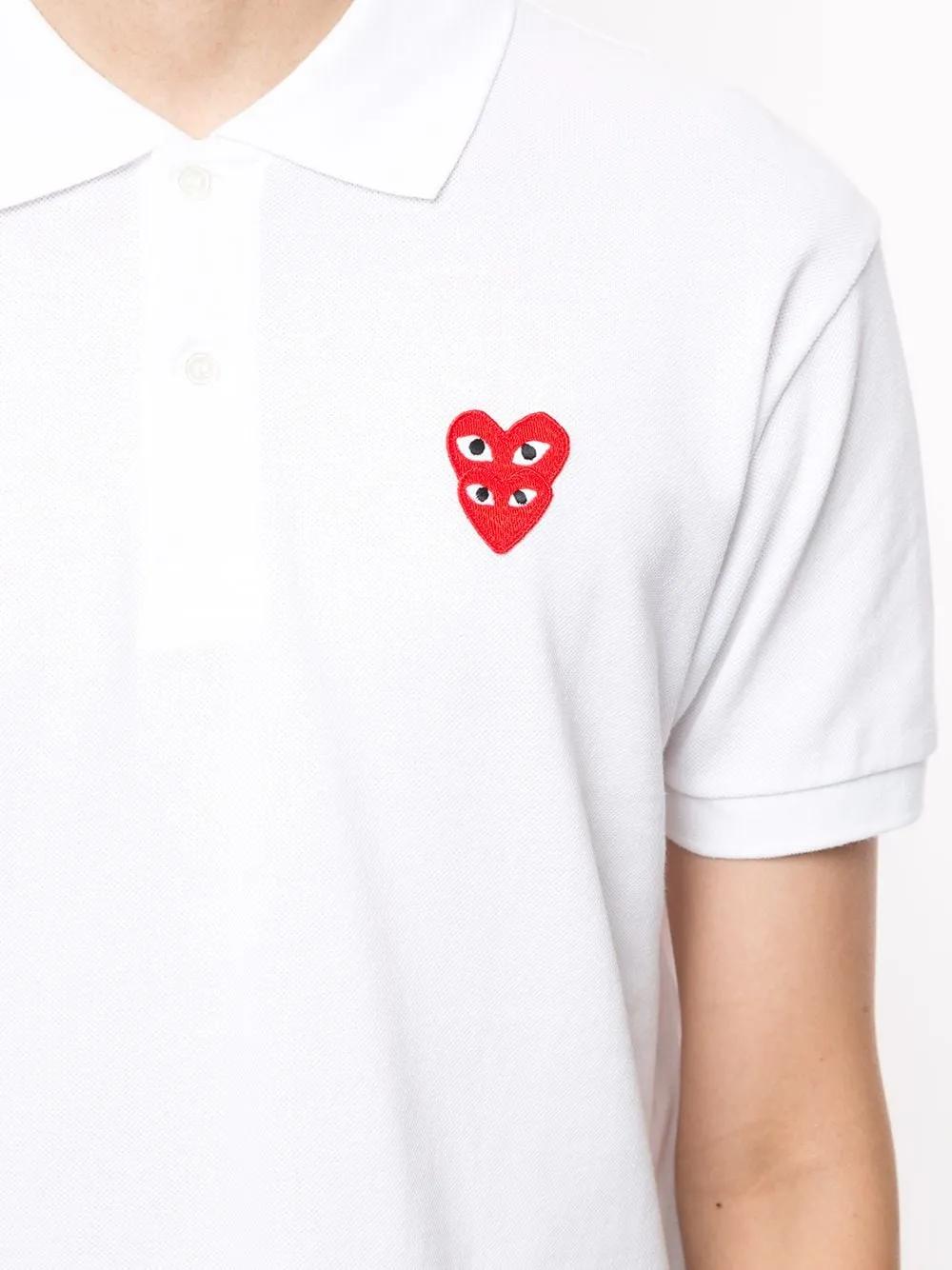 Heart-Patch Polo Shirt