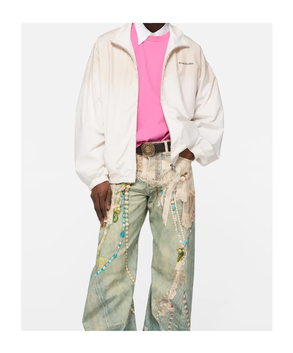 Logo Printed Zip-Up Jacket