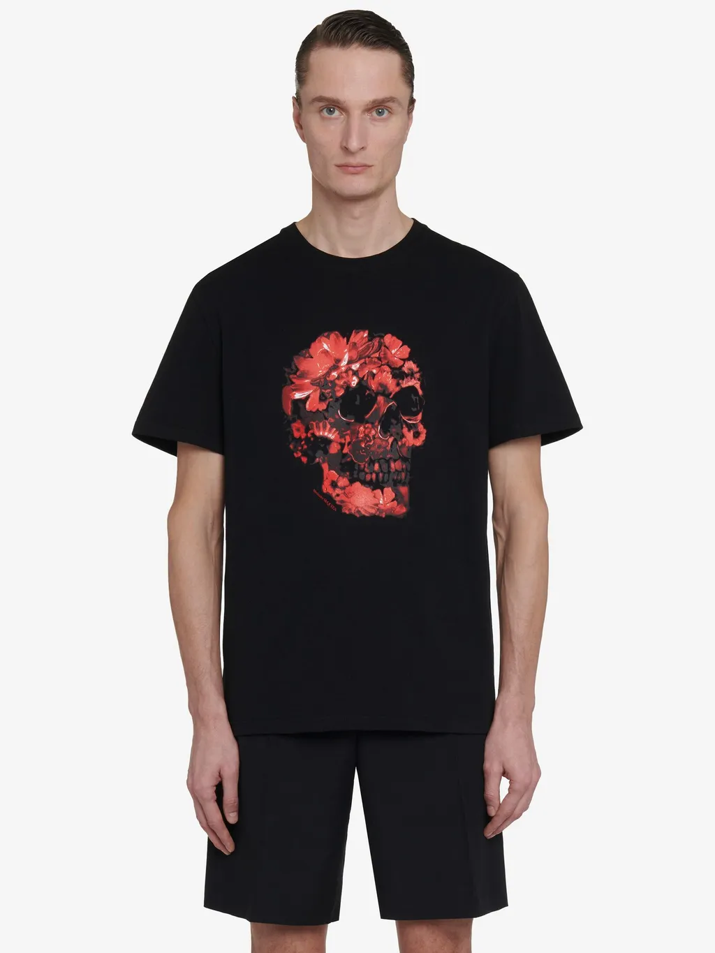 Skull Printed Crewneck T-Shirt