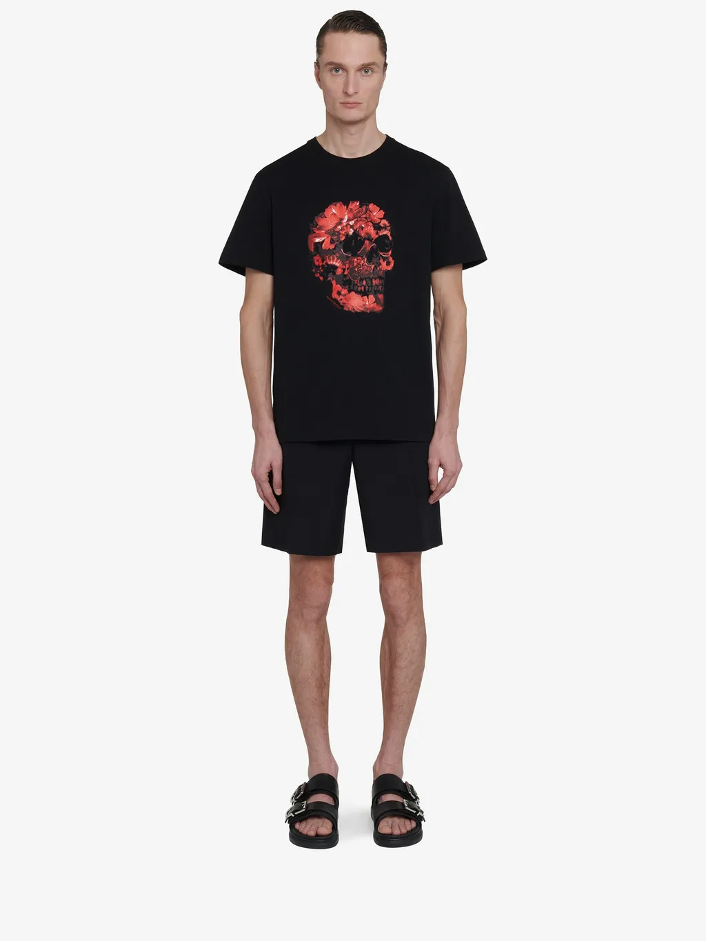 Skull Printed Crewneck T-Shirt