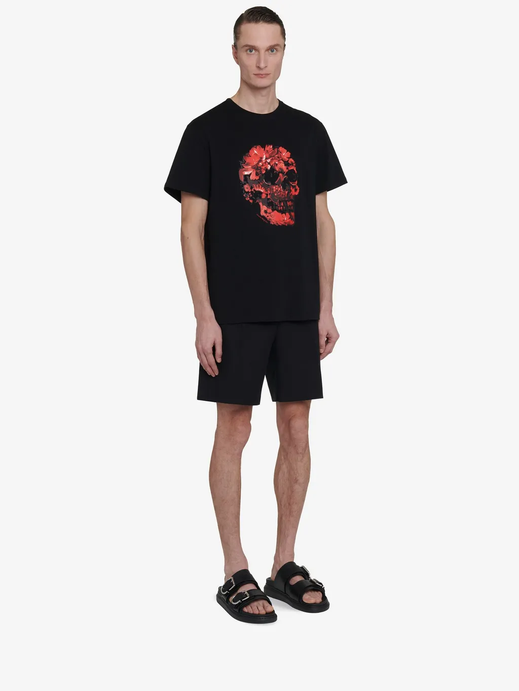 Skull Printed Crewneck T-Shirt