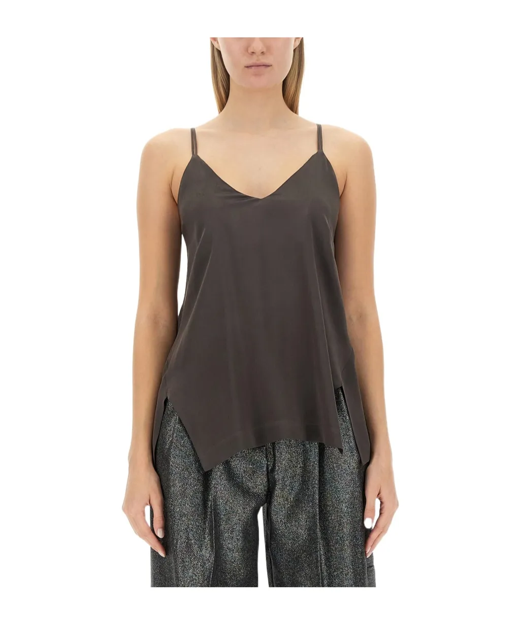 V-Neck Sleeveless Top