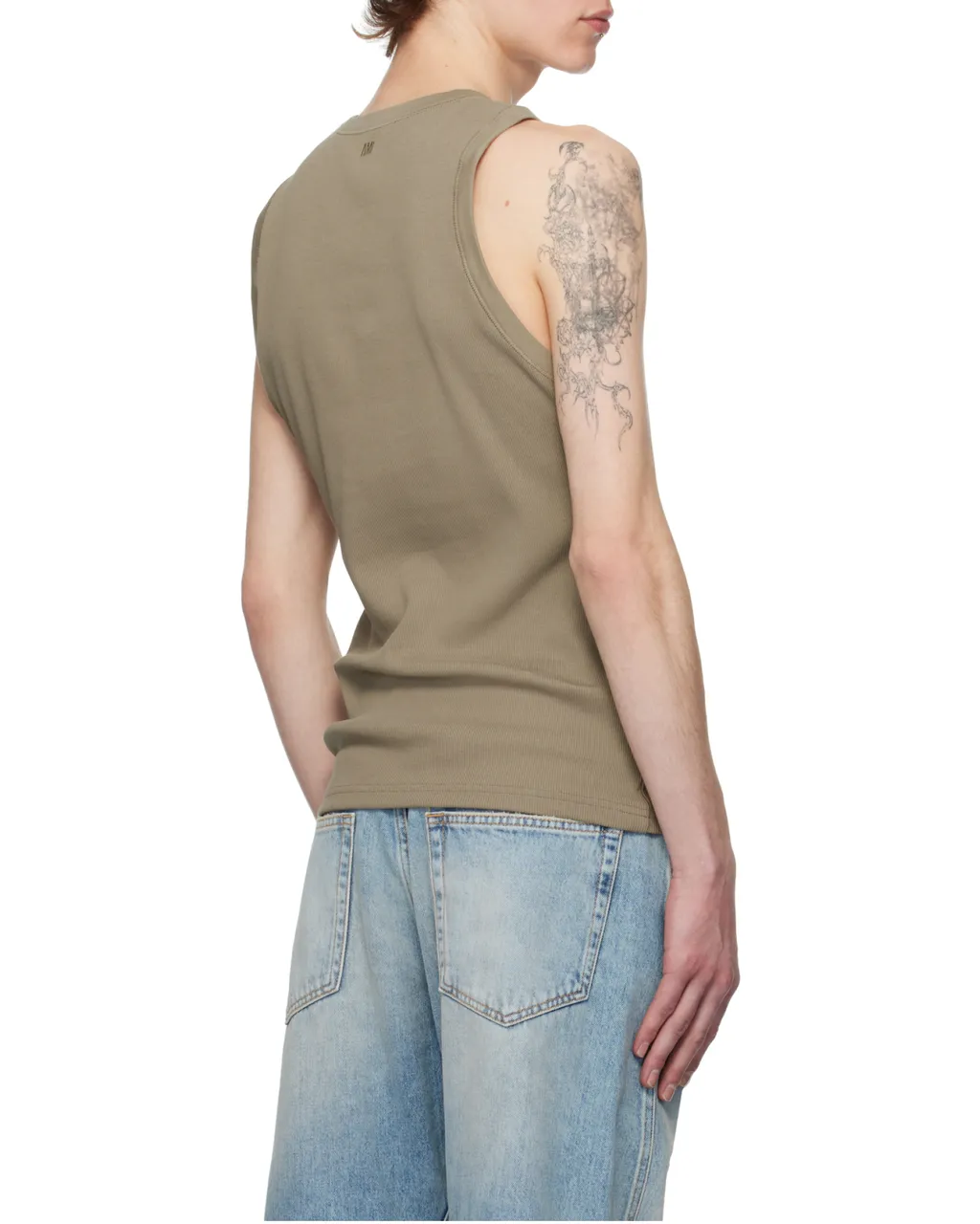 Ami De Coeur Logo Embroidered Knit Tank Top
