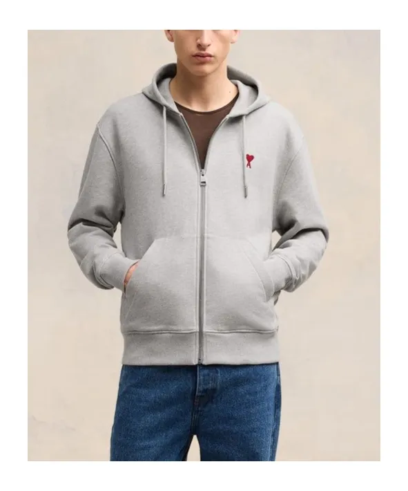 Ami De Coeur Zipped Hoodie