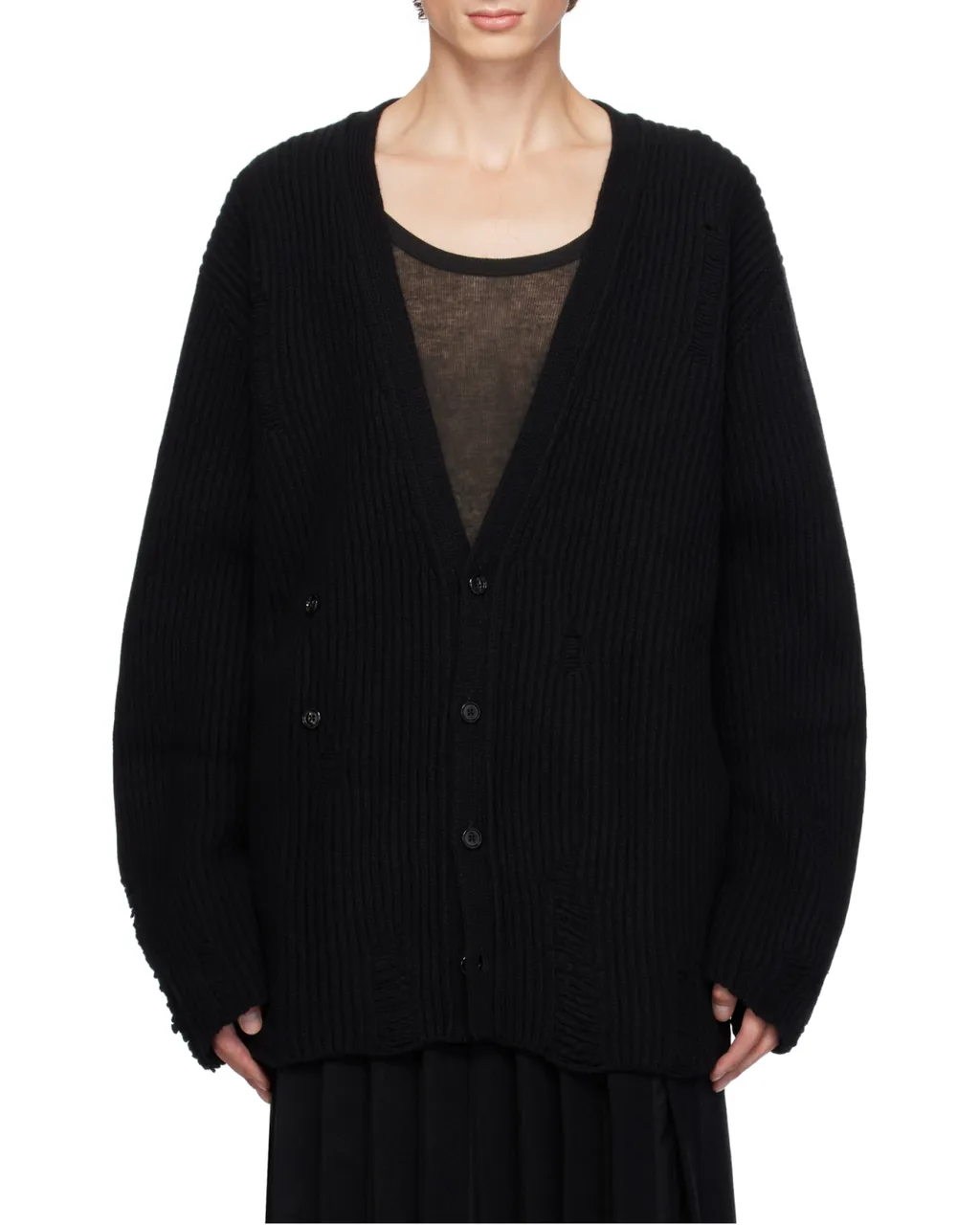Rib Knitted Cardigan