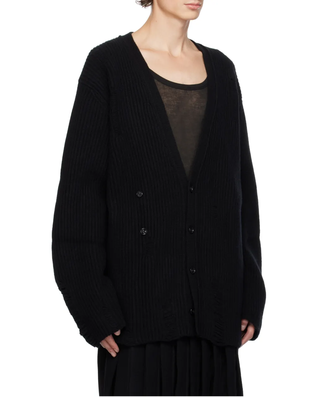 Rib Knitted Cardigan