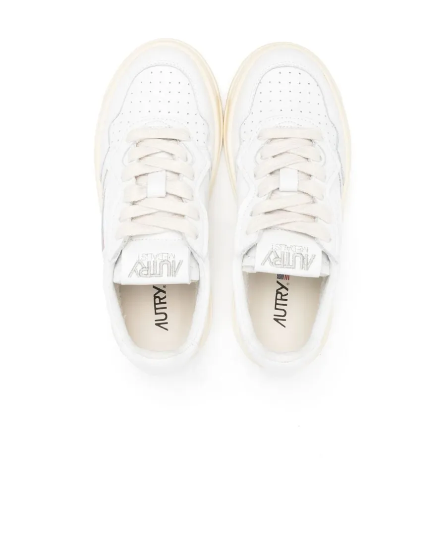 Round Toe Lace-Up Sneakers
