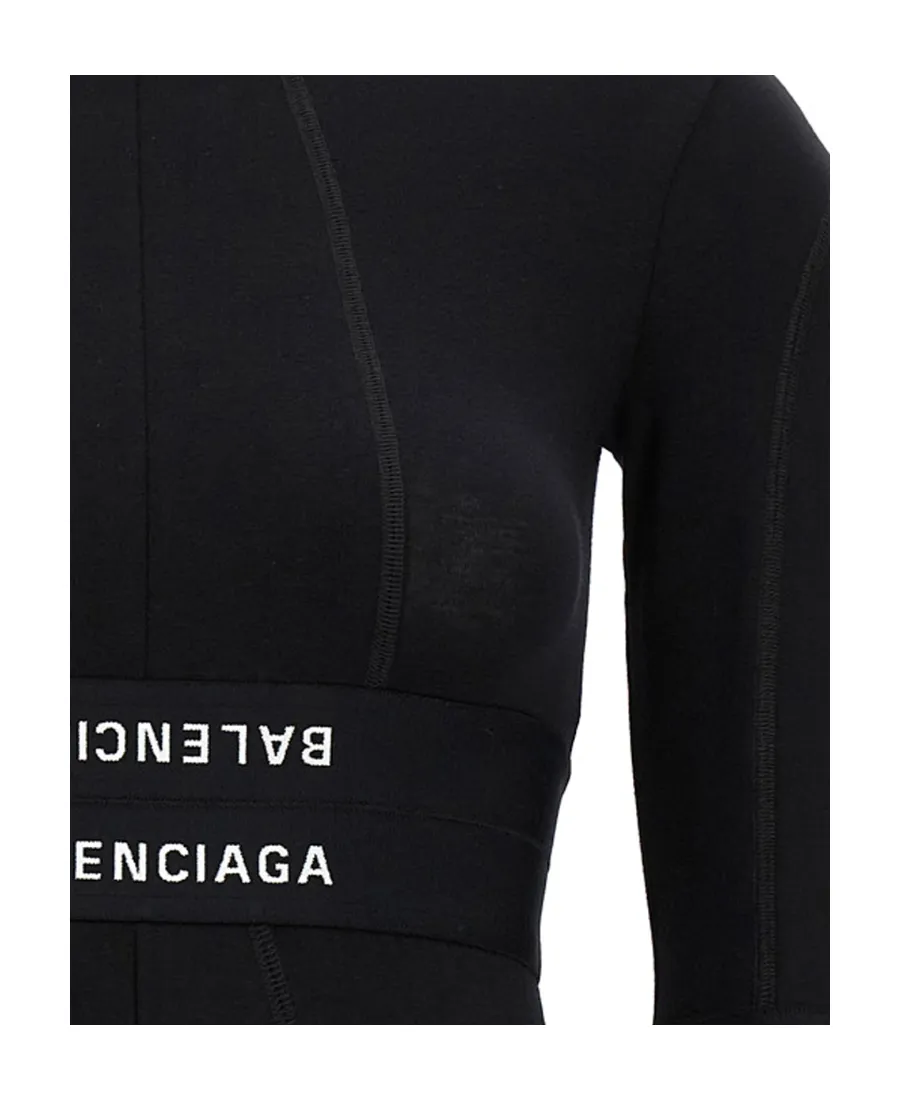 High Neck Patch Brief Dress