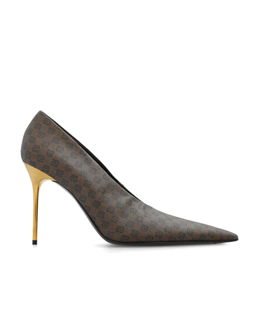 Monogrammed Stiletto Pumps