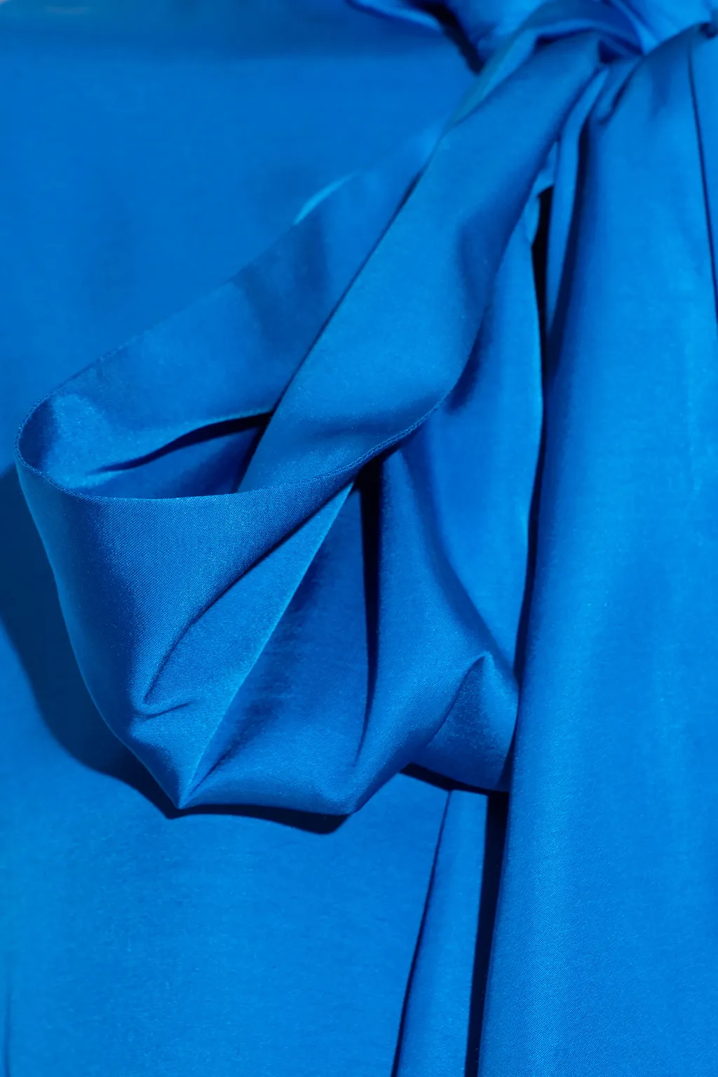 Pussy-Bow Satin Blouse