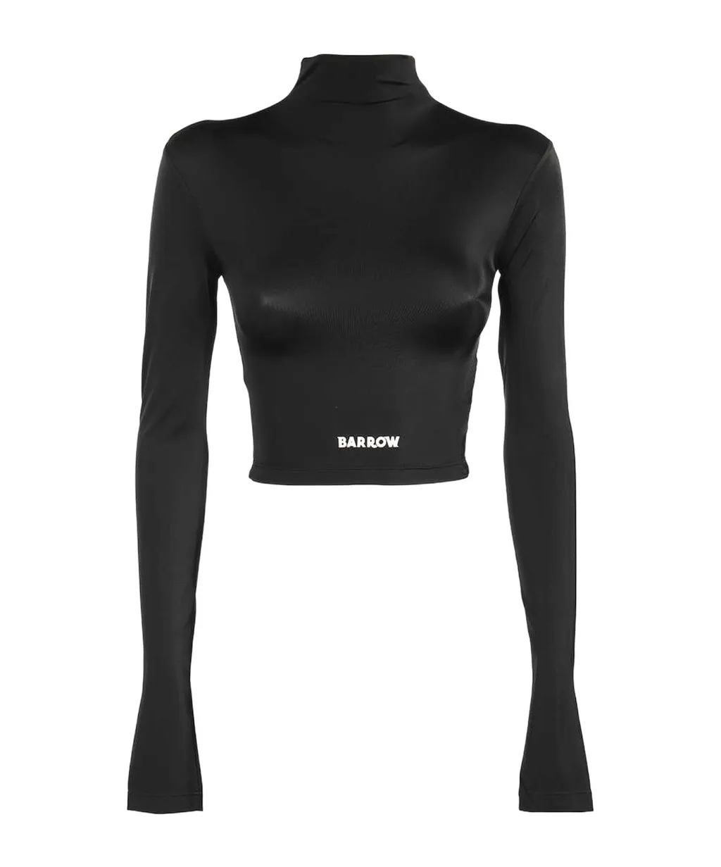 Long-Sleeve Cropped Top