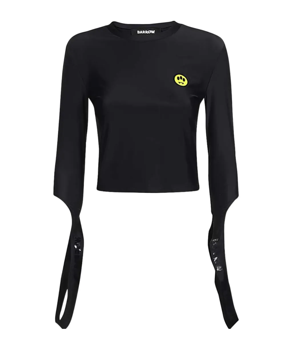 Logo-Detail Split-Sleeve T-Shirt