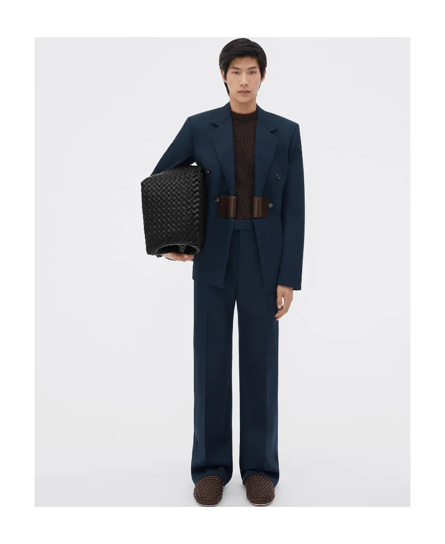 Logo Grain Suit Jacket